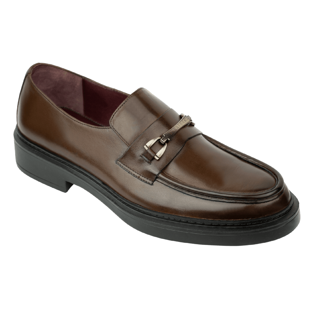 Oliver: Mocassin Homme - Cuir Marron - Bleather Maroc