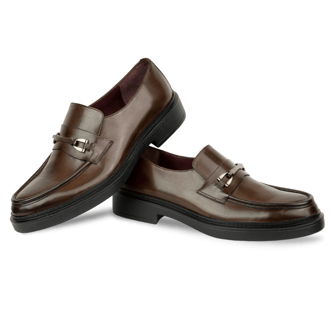 Oliver: Mocassin Homme - Cuir Marron - Bleather Maroc