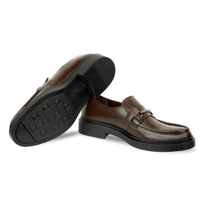 Oliver: Mocassin Homme - Cuir Marron - Bleather Maroc