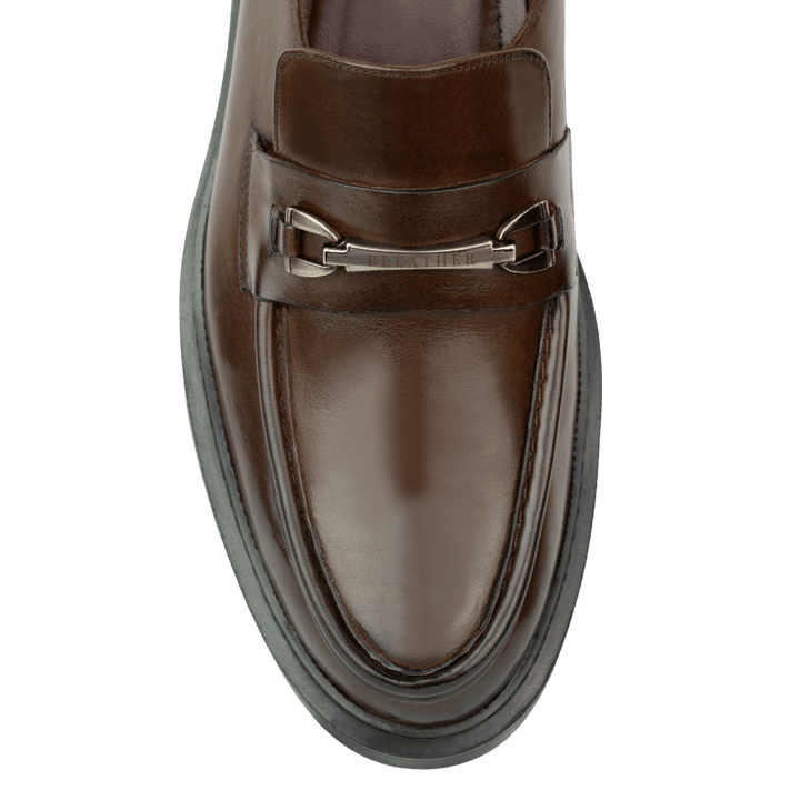 Oliver: Mocassin Homme - Cuir Marron - Bleather Maroc