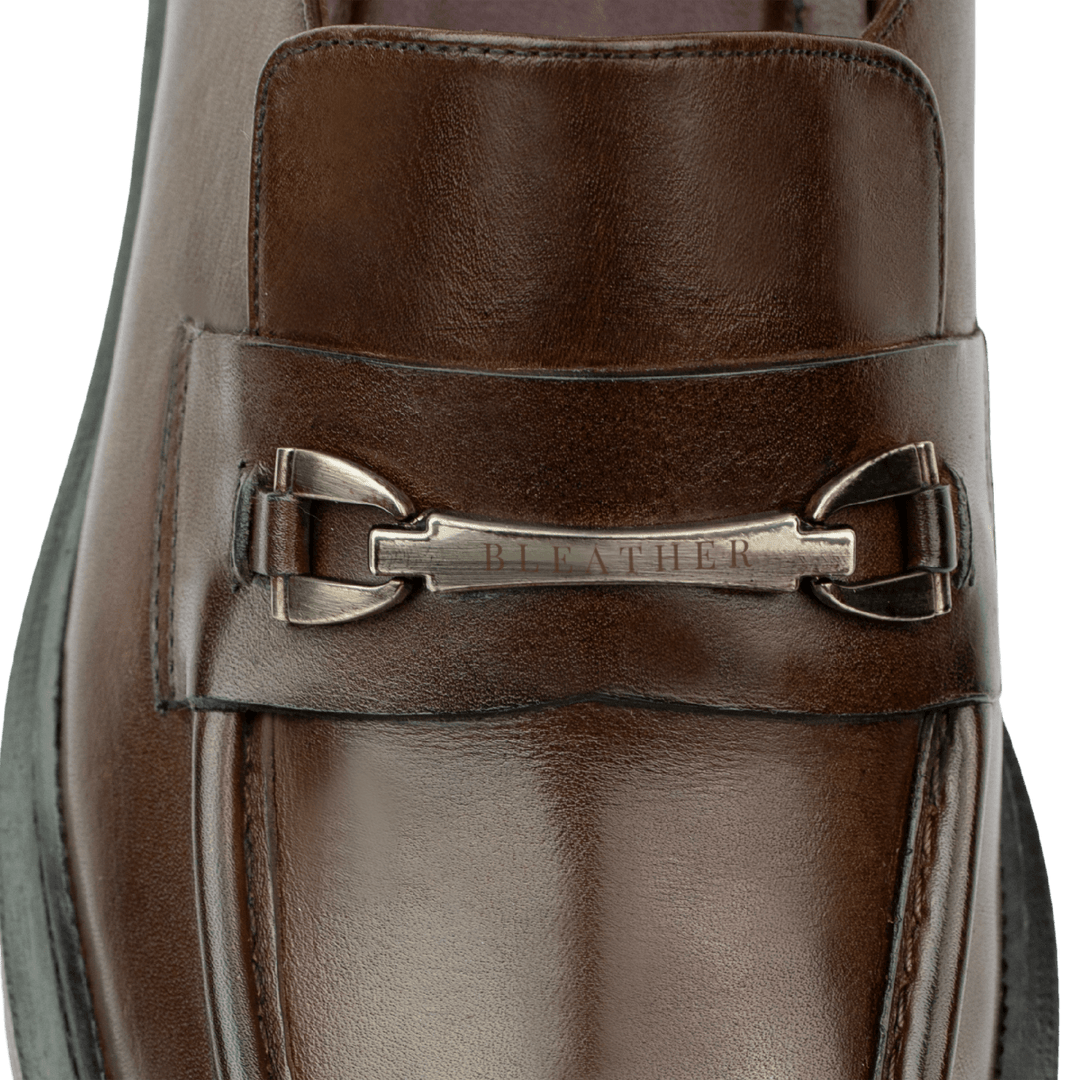 Oliver: Mocassin Homme - Cuir Marron - Bleather Maroc