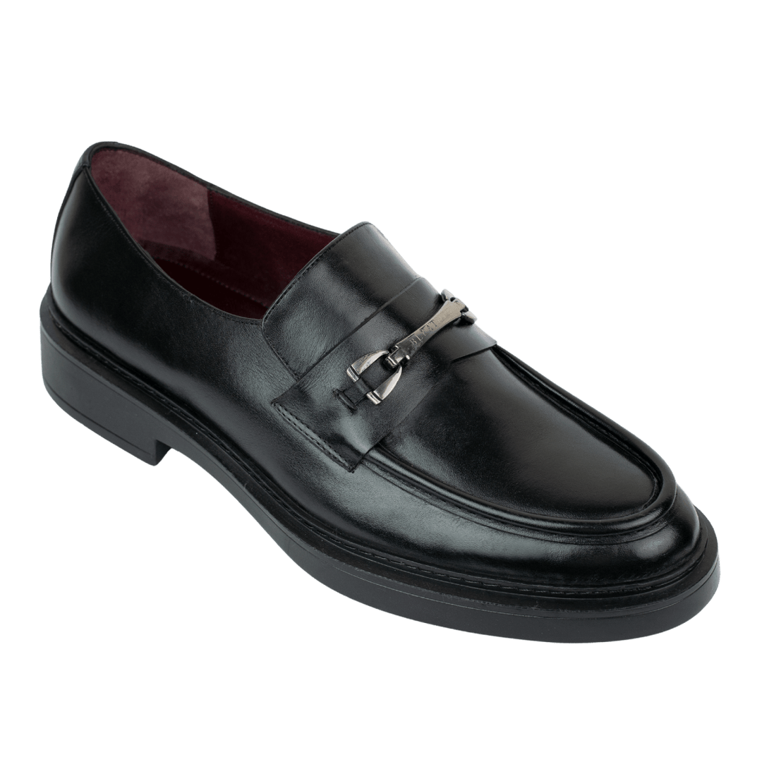 Oliver: Mocassin Homme - Cuir Noir - Bleather Maroc