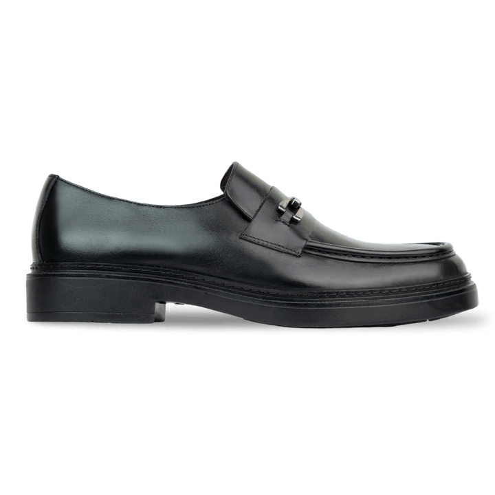 Oliver: Mocassin Homme - Cuir Noir - Bleather Maroc