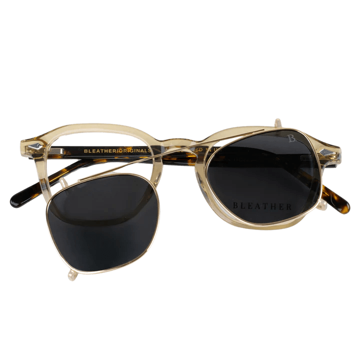 Paladin: Lunettes à clips de luxe Havane - Bleather Maroc