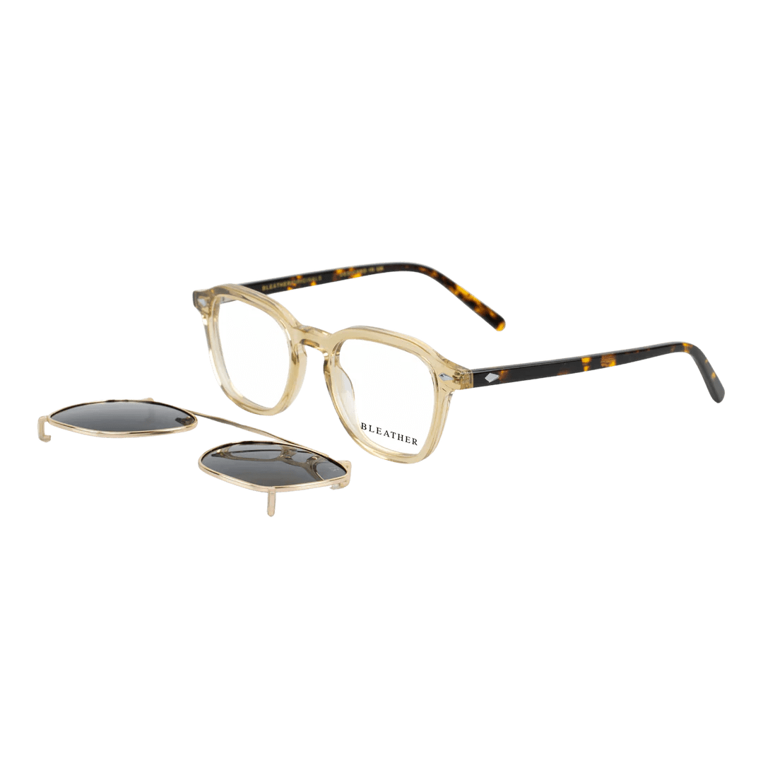 Paladin: Lunettes à clips de luxe Havane - Bleather Maroc