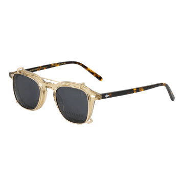 Paladin: Lunettes à clips de luxe Havane - Bleather Maroc