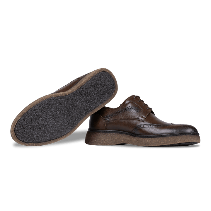 Parker: Derby Homme - Cuir Marron - Bleather Maroc