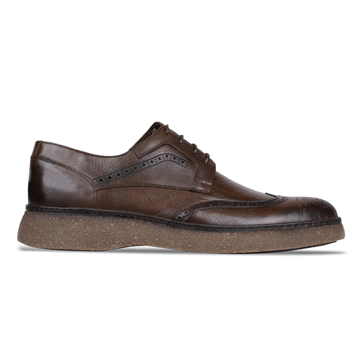 Parker: Derby Homme - Cuir Marron - Bleather Maroc