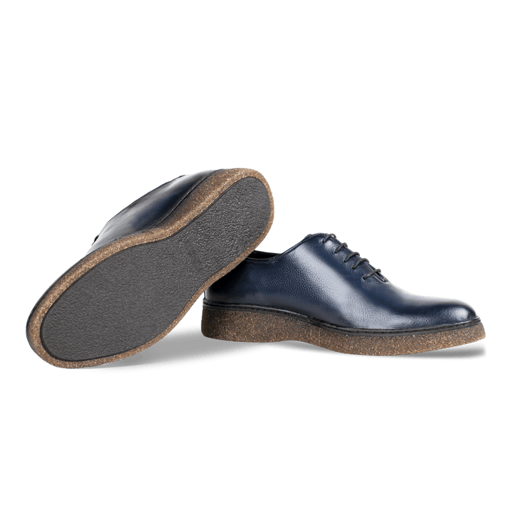 Peters: Richelieu Homme - Cuir Bleu - Bleather Maroc