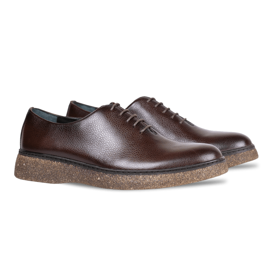 Peters: Richelieu Homme - Cuir Marron - Bleather Maroc