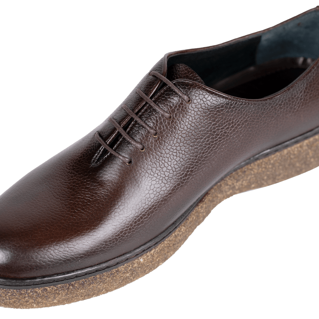 Peters: Richelieu Homme - Cuir Marron - Bleather Maroc