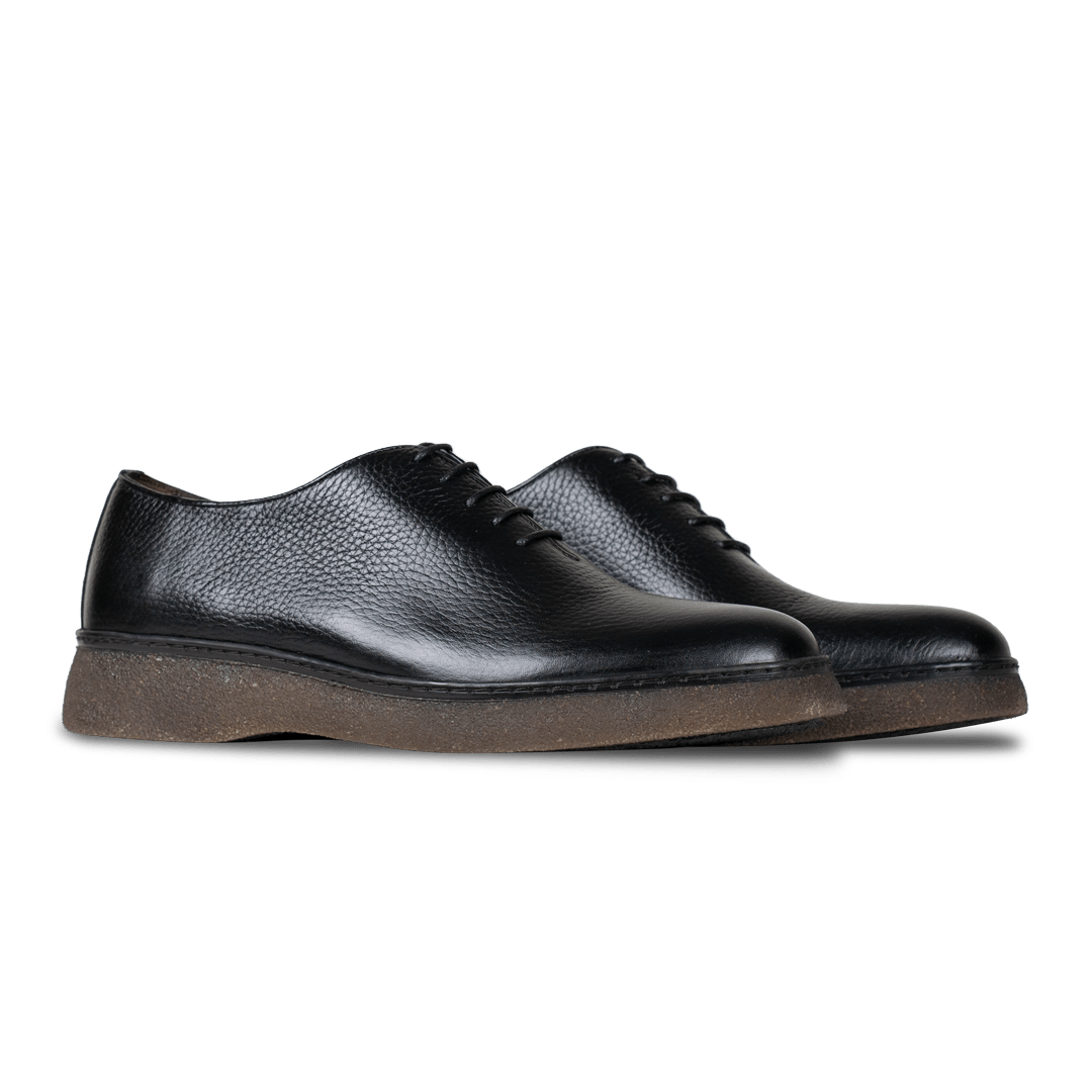 Peters: Richelieu Homme - Cuir Noir - Bleather Maroc