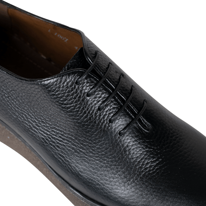 Peters: Richelieu Homme - Cuir Noir - Bleather Maroc