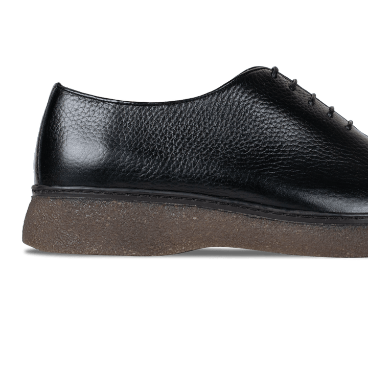 Peters: Richelieu Homme - Cuir Noir - Bleather Maroc