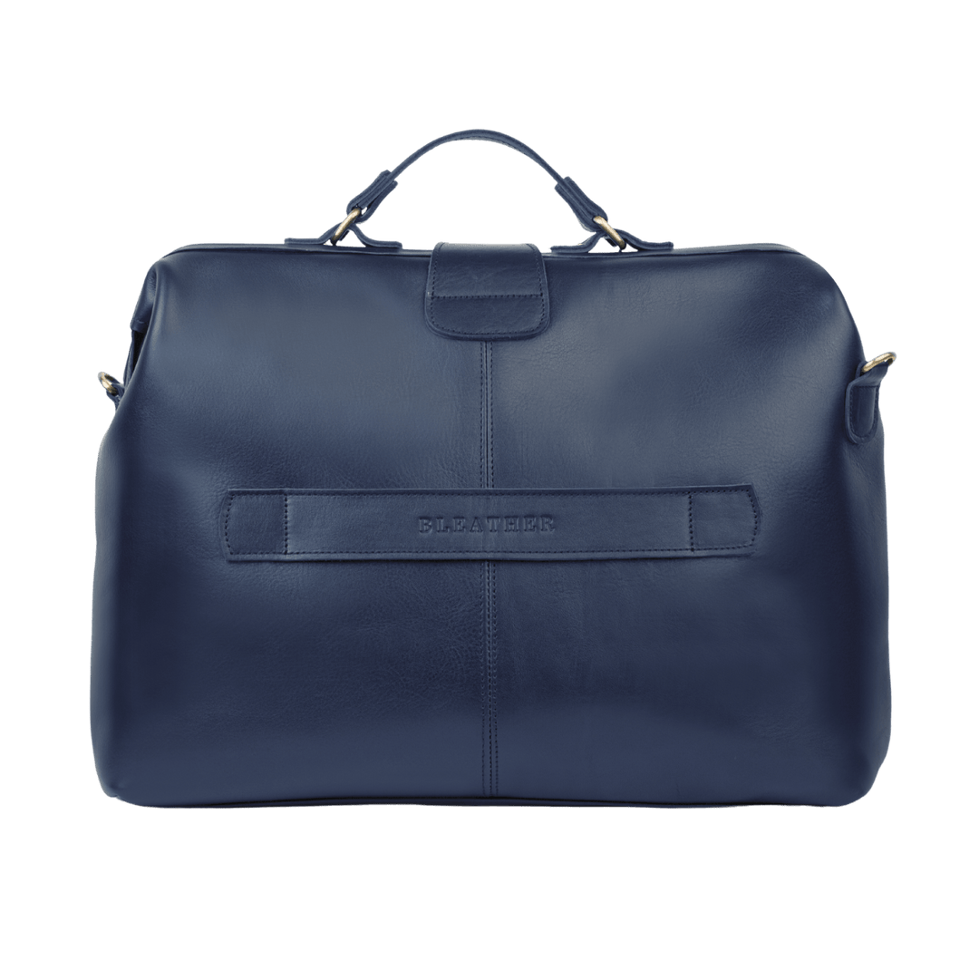 Practitioner: Cartable - Cuir Bleu - Bleather Maroc