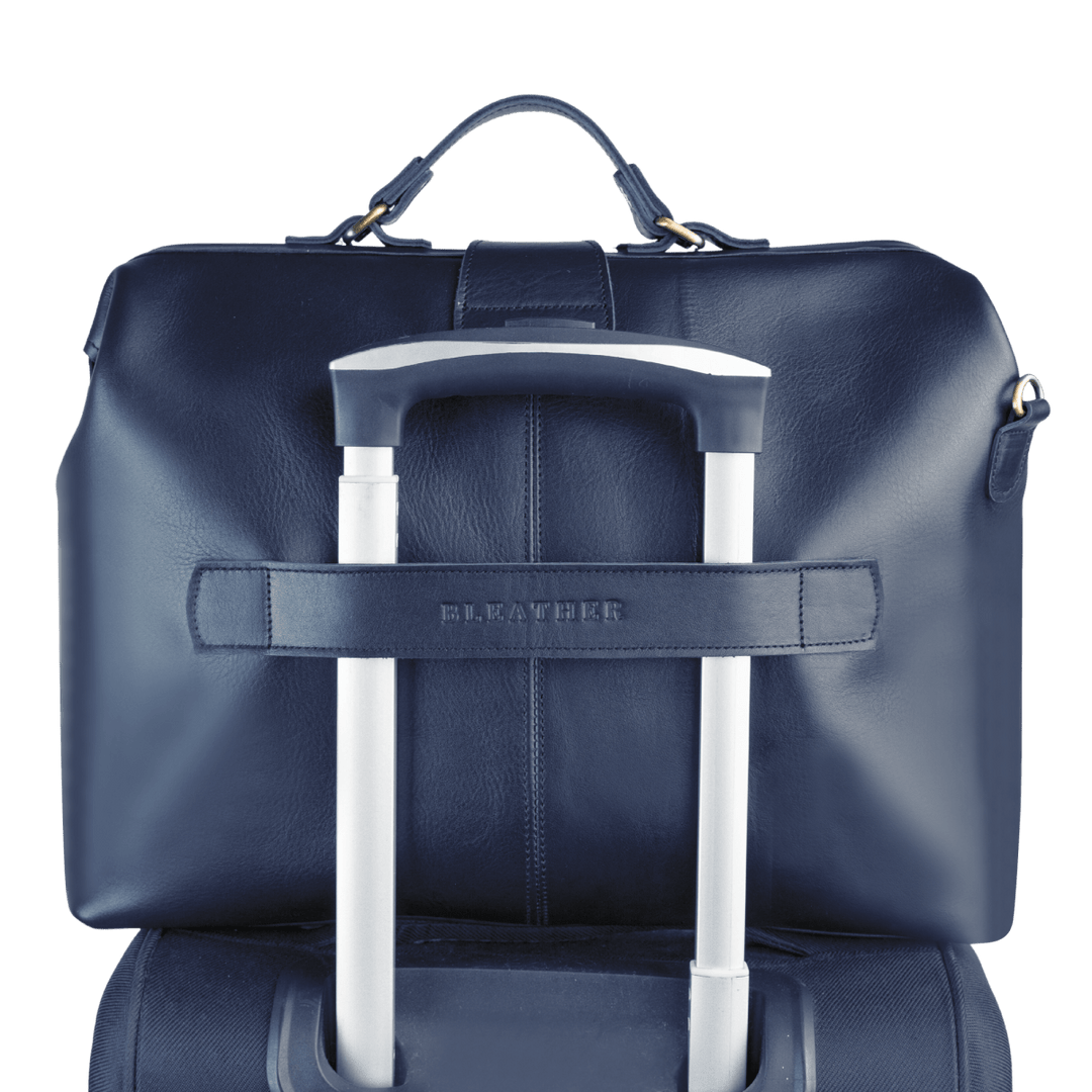 Practitioner: Cartable - Cuir Bleu - Bleather Maroc