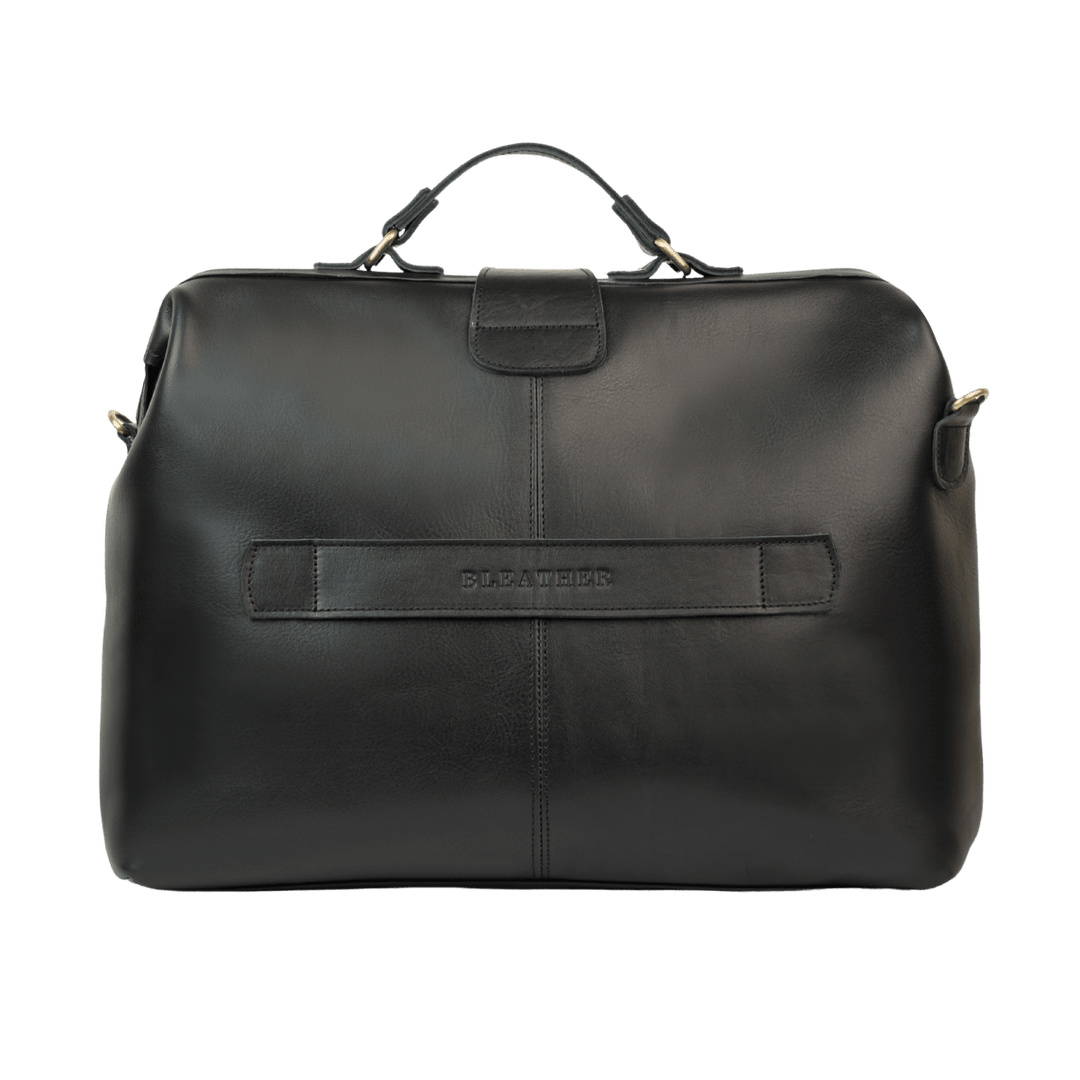 Practitioner: Cartable - Cuir Noir - Bleather Maroc