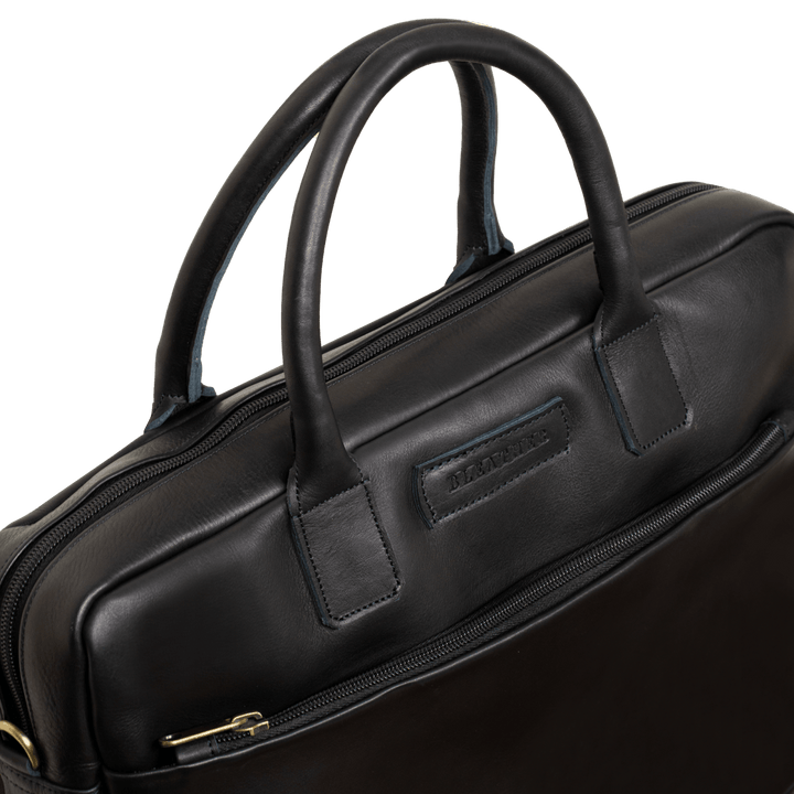 Prestige: Cartable Ordinateur - Cuir Noir - Bleather Maroc