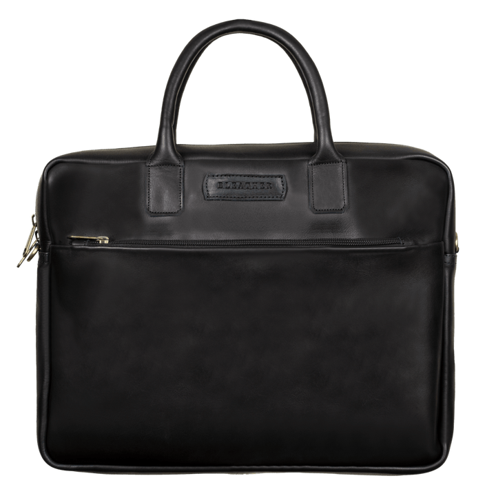 Prestige: Cartable Ordinateur - Cuir Noir - Bleather Maroc