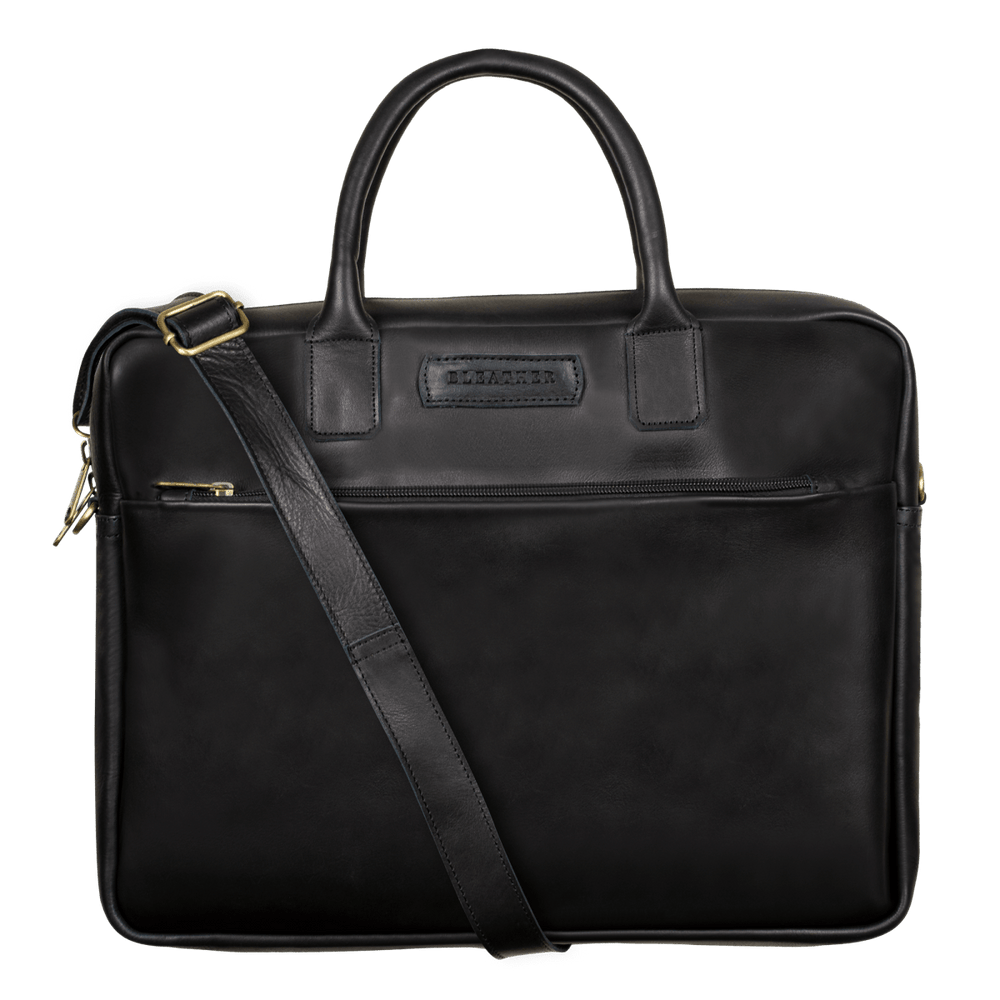 Prestige: Cartable Ordinateur - Cuir Noir - Bleather Maroc