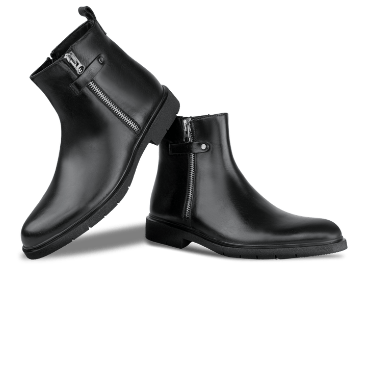 Ralph: Boots Homme - Cuir Noir - Bleather Maroc