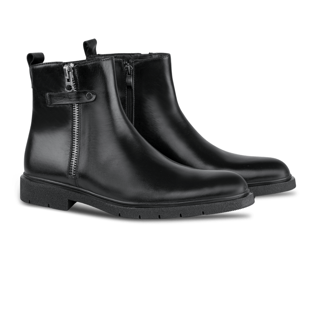 Ralph: Boots Homme - Cuir Noir - Bleather Maroc