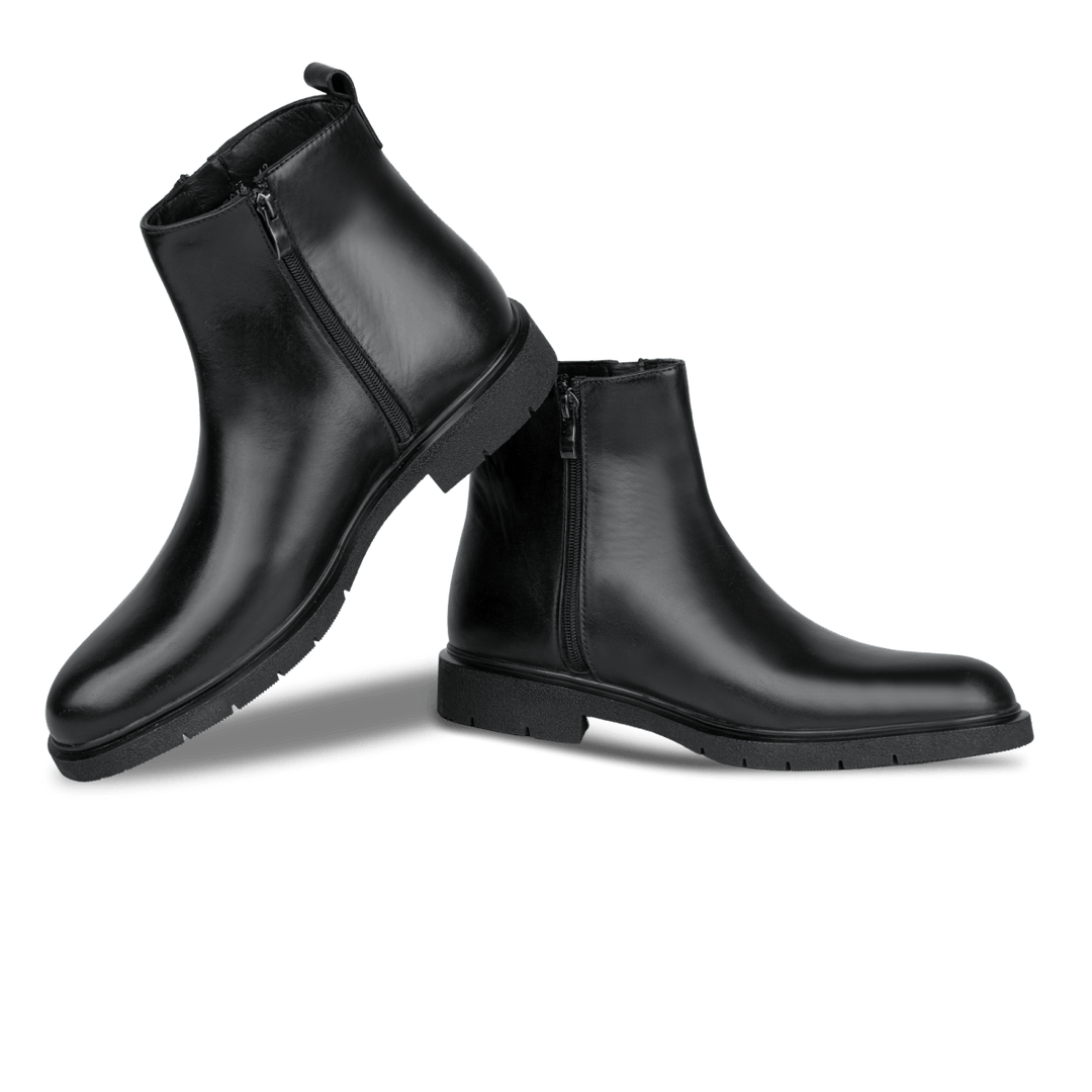 Ralph: Boots Homme - Cuir Noir - Bleather Maroc