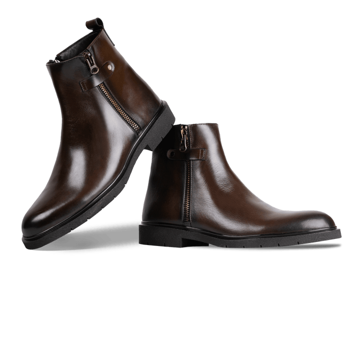 Ralph: Bottes Homme - Cuir Marron - Bleather Maroc