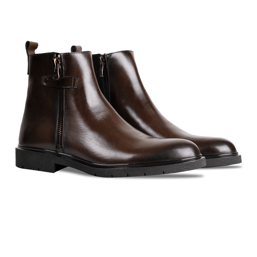 Ralph: Bottes Homme - Cuir Marron - Bleather Maroc