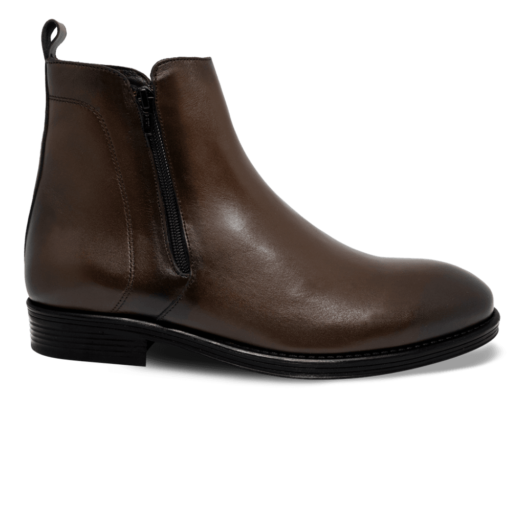 Rio: Bottes Homme - Caoutchouc Marron - Bleather Maroc