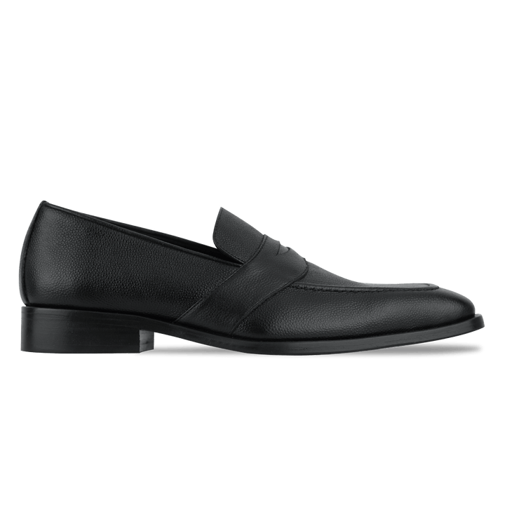 River: Mocassin Homme - Cuir Noir - Bleather Maroc