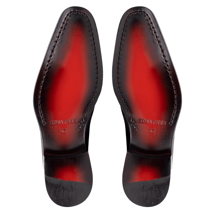 River: Mocassin Homme - Cuir Noir - Bleather Maroc