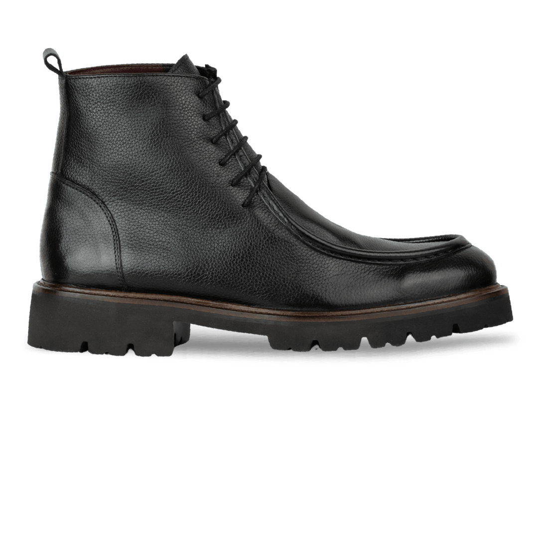 Schalk: Bottes Homme - Cuir Noir - Bleather Maroc