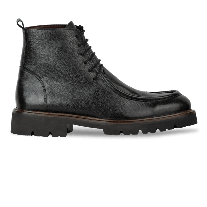 Schalk: Bottes Homme - Cuir Noir - Bleather Maroc