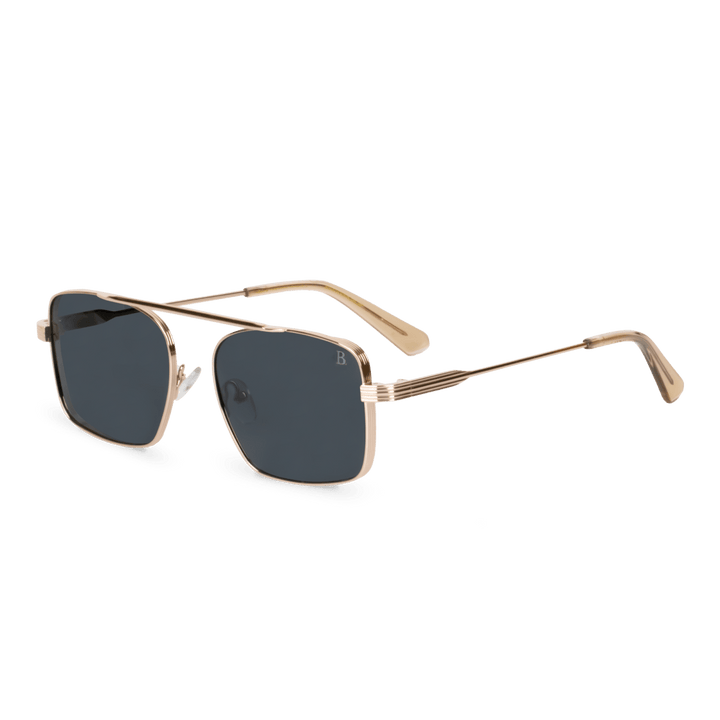 Solar: Lunettes de soleil de luxe Gold - Bleather Maroc