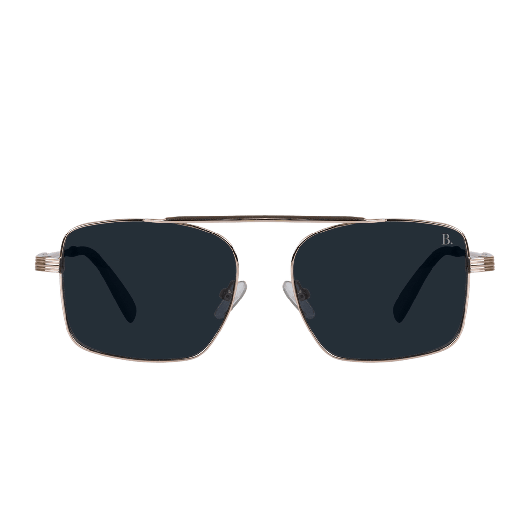 Solar: Lunettes de soleil de luxe Gold - Bleather Maroc