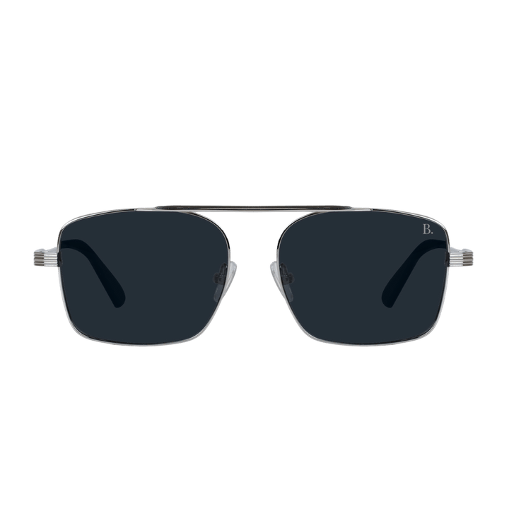 Solar: Lunettes de soleil de luxe Silver - Bleather Maroc