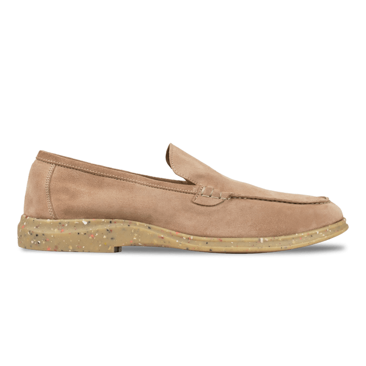 Stewart: Mocassin Homme - Daim saumon - Bleather Maroc