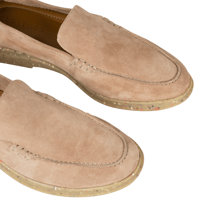 Stewart: Mocassin Homme - Daim saumon - Bleather Maroc