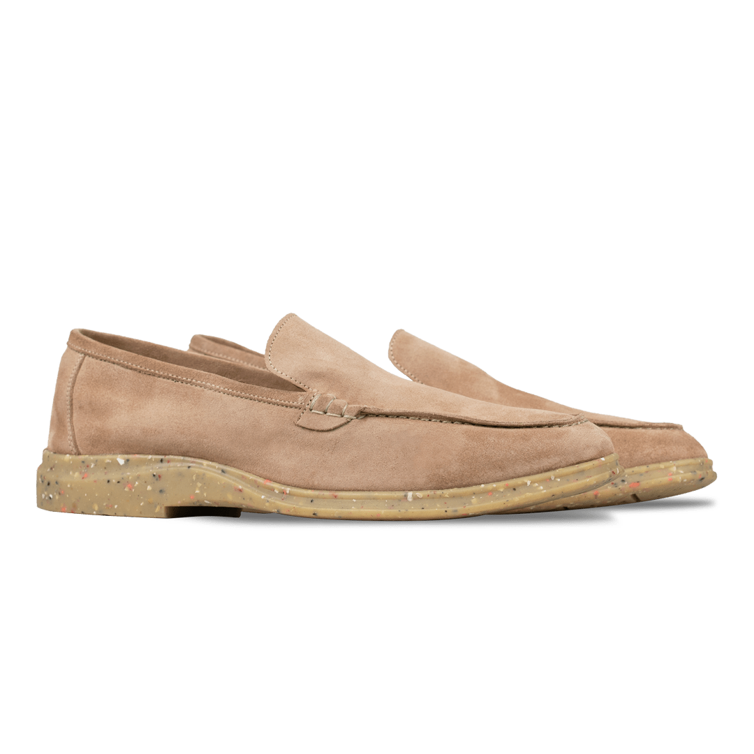 Stewart: Mocassin Homme - Daim saumon - Bleather Maroc