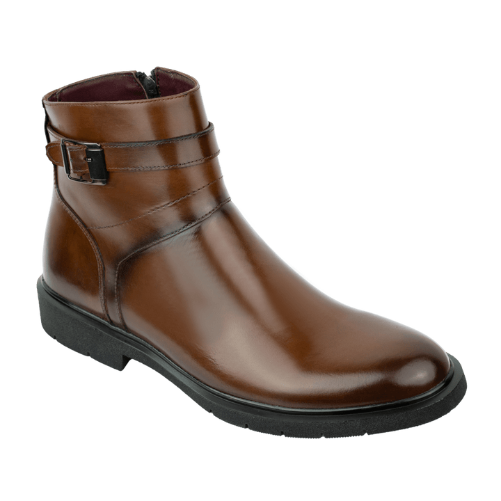 Storm: Boots Homme - Cuir Marron - Bleather Maroc