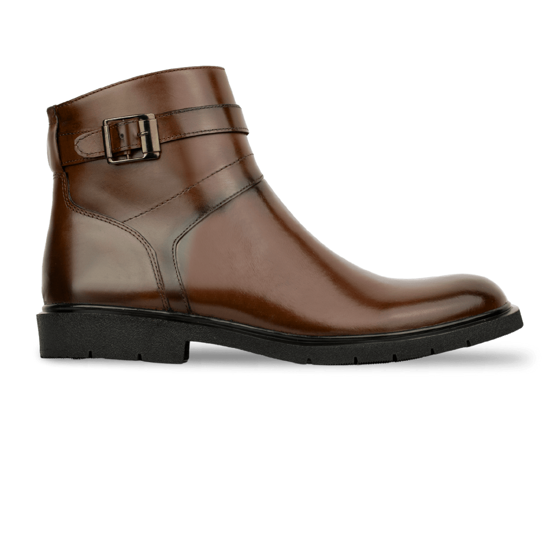 Storm: Boots Homme - Cuir Marron - Bleather Maroc