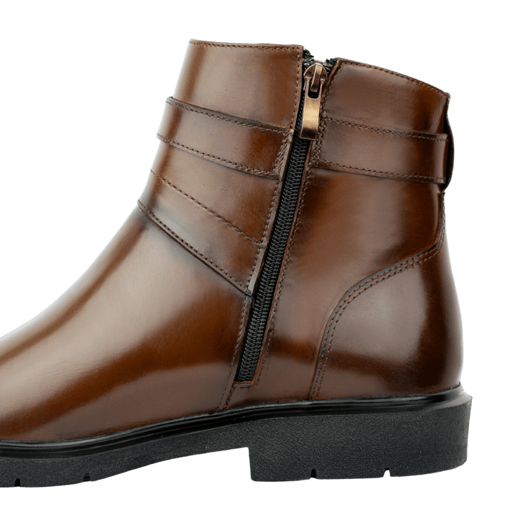 Storm: Boots Homme - Cuir Marron - Bleather Maroc