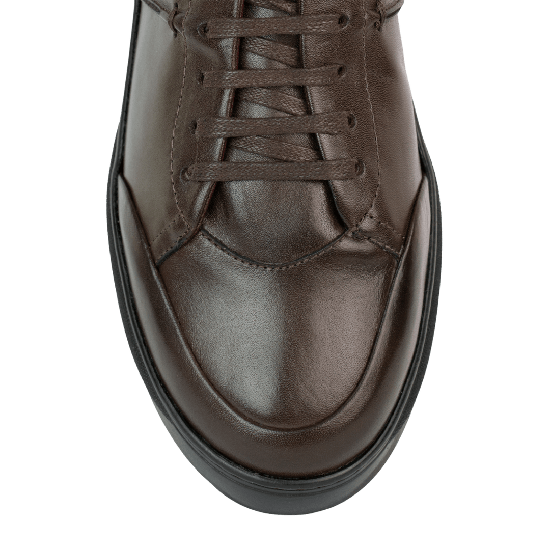 Stratos: Sneakers Homme - Cuir Marron - Bleather Maroc