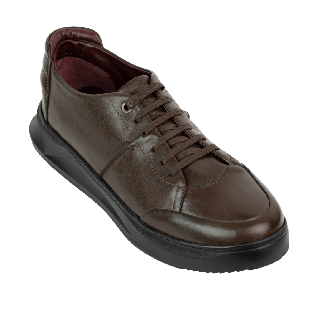 Stratos: Sneakers Homme - Cuir Marron - Bleather Maroc