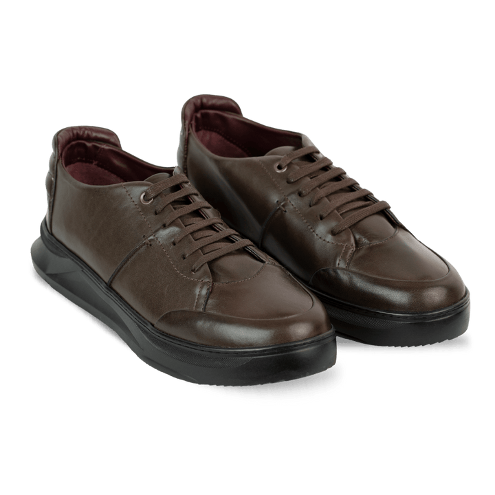 Stratos: Sneakers Homme - Cuir Marron - Bleather Maroc