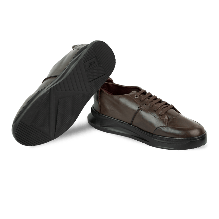 Stratos: Sneakers Homme - Cuir Marron - Bleather Maroc