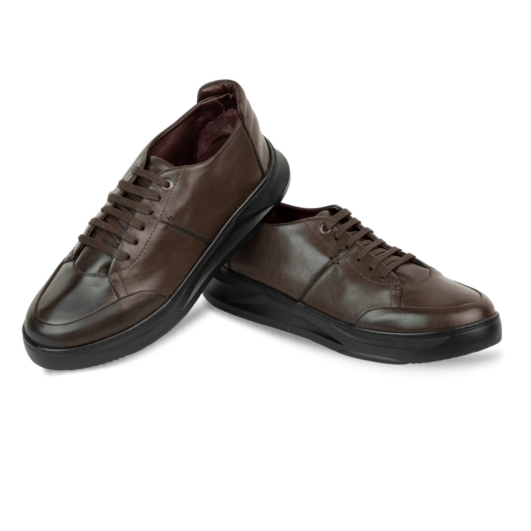 Stratos: Sneakers Homme - Cuir Marron - Bleather Maroc