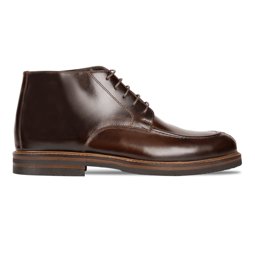 Taylor: Demi Bottes Homme - Cuir Marron - Bleather Maroc