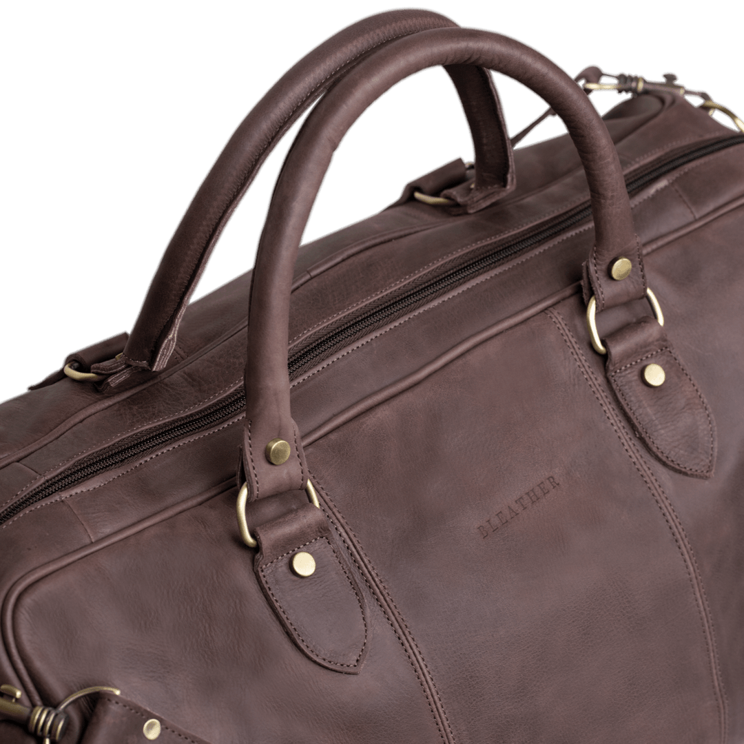 TheAristocrat: Sac de Voyage - Cuir Marron - Bleather Maroc